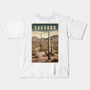 Saguaro vintage poster Kids T-Shirt